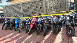 Polresta Banda Aceh Amankan Puluhan Motor Balap Liar. 