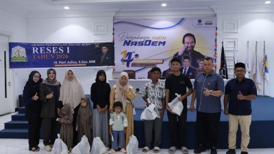 Heri Julius Laksanakan Reses Ke I Tahun 2026 dan Serahkan Bantuan Kepada Anak Yatim.