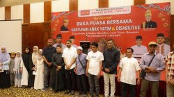 Gubernur Aceh Buka Puasa Bersama dan Santuni Anak Yatim serta Penyandang Disabilitas. 