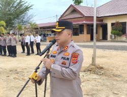 Kapolres Aceh Tamiang Ajak Buruh Jaga Keamanan dan Sampaikan Aspirasi dengan Santun. 