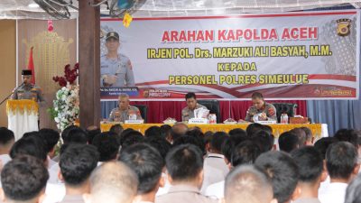Kunjungan Kerja Kapolda Aceh Ke Polres Simeulue Disambut Forkopimda dan Tokoh Masyarakat
