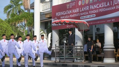 Sekda Aceh Pimpin Upacara Hari Lahir Pancasila.
