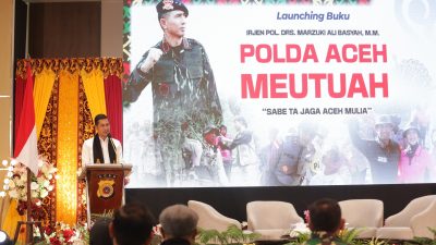 Sekda Aceh Apresiasi Peluncuran Buku “Polda Aceh Meutuah”. 