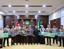 Rektor Sambut Kontingen UIN Ar-Raniry Peraih Juara Umum Catalyst Future Competition X Asia. 