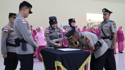 Kapolresta Pimpin Upacara Sertijab 6 PJU Polresta Banda Aceh.