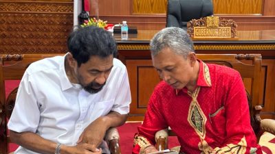 Kementan Alokasikan 2,5 Triliun, Pesan Mualem: Maksimalkan untuk Pemulihan Sawah dan Kebun.
