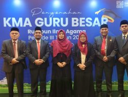 Jumlah Profesor di UIN Ar-Raniry Menjadi 66 Orang. 
