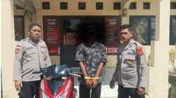 Polsek Kuta Raja Amankan Terduga Pelaku Curanmor Yang Diduga Kerap Menginap di Rumah Korban. 