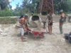 TNI AD Percepat Pembangunan Jembatan Gantung Dua Desa di Acara.