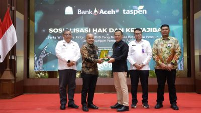 Bank Aceh dan Taspen Gelar Sosialisasi Hak dan Kewajiban serta Wirausaha Pintar bagi PNS Menjelang Pensiun. 