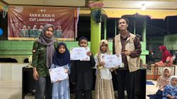 Mahasiswa KKN USK Gelar Festival Anak Sholeh di Gampong Cut Langien.