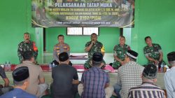 Tim Wasev TMMD Ke-129 Kodim 0102/Pidie Tatap Muka Bersama Warga dan Salurkan Bantuan Sembako.
