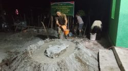 Satgas TMMD ke-129 Kodim 0102/Pidie Kebut Pengecoran Lantai RTLH Demi Capai Target. 