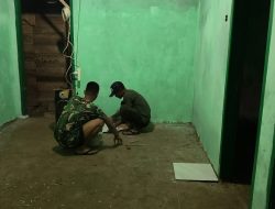Satgas Kodim 0107/Aceh Selatan Kerja Lembur Rampungkan RTLH. 