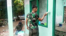 Rumah Reyot Tinggal Kenangan, RTLH TMMD Kodim 0107/Aceh Selatan Masuk Tahap Pengecatan. 