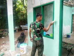 Rumah Reyot Tinggal Kenangan, RTLH TMMD Kodim 0107/Aceh Selatan Masuk Tahap Pengecatan. 