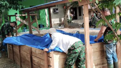 Satgas TMMD ke-129 Kodim 0102/Pidie Siapkan Ketahanan Pangan Menuju Keluarga Mandiri.