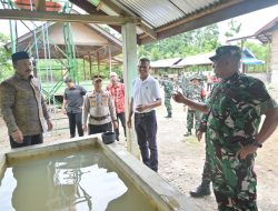 Danrem 011/Lilawangsa Tinjau Sumur Bor, MCK dan Tempat Wudu Hasil TMMD ke-129.