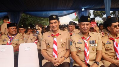 Sekda Aceh Terima Lencana Melati, Penghargaan Tertinggi Gerakan Pramuka. 