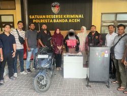 Polresta Banda Aceh Amankan ART Terduga Pelaku Pencurian Emas, Kerugian Korban Capai Rp 119 Juta.