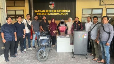 Polresta Banda Aceh Amankan ART Terduga Pelaku Pencurian Emas, Kerugian Korban Capai Rp 119 Juta.