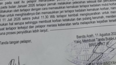 Owner Lambhuk Kupi Dilaporkan ke Polresta Banda Aceh Atas Dugaan Pelecehan Seksual Anak Dibawah Umur. 