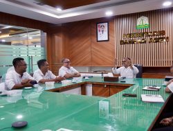 Plt Sekda Aceh Terima Audiensi Forum Pimred Multimedia Indonesia-Aceh. 