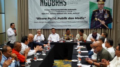 Ngobras Bersama Kadiv Humas Polri, Isir: Percayalah, Masih Banyak Polisi Baik. 