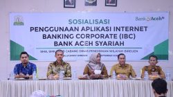 Bank Aceh Sosialisasikan Internet Banking Corporate kepada Satuan Pendidikan di Bireuen. 