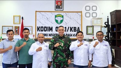 SMSI Aceh Besar Audiensi dengan Dandim 0101/KBA.