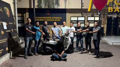 Polisi Amankan Pria Pelaku Gelapkan Motor Milik Anggota TNI. 