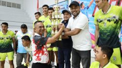 Tim Voli Bank Aceh Juara Open Turnamen Bola Voli HUT TNI ke-81. 