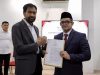 Mualem Lantik Taufik sebagai Penjabat Sekda Aceh di Medan. 