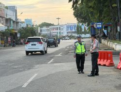 Kapolda Aceh Turun Langsung Pastikan Lalu Lintas Aman dan Lancar.