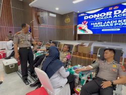 Bidhumas Polda Aceh Gelar Donor Darah. 