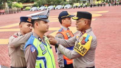 Wakapolda Aceh Pimpin Apel Gelar Pasukan Operasi Patuh Seulawah 2026.